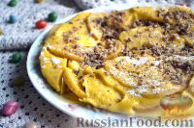 Фото к рецепту: Запеканка с яблоками (в мультиварке)