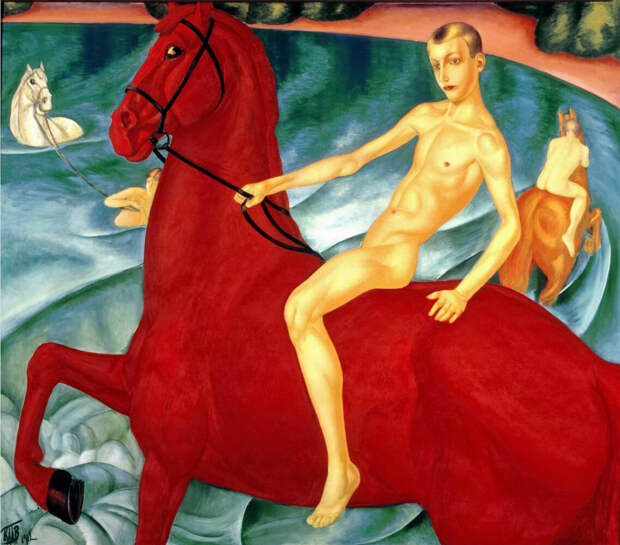 Картина «Купание красного коня» принесла художнику мировую известность  Источник: artchive.ru
