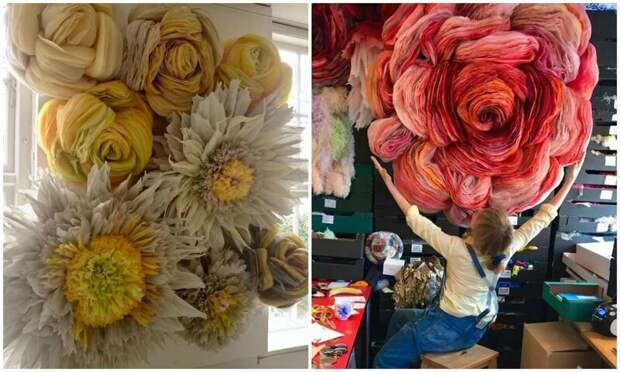 «Каждому из нас необходима красота»: зачем эта женщина создает огромные цветы
