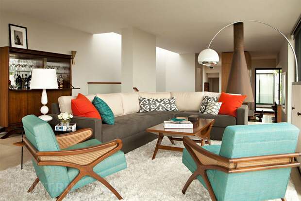 Интерьер в стиле mid-century modern