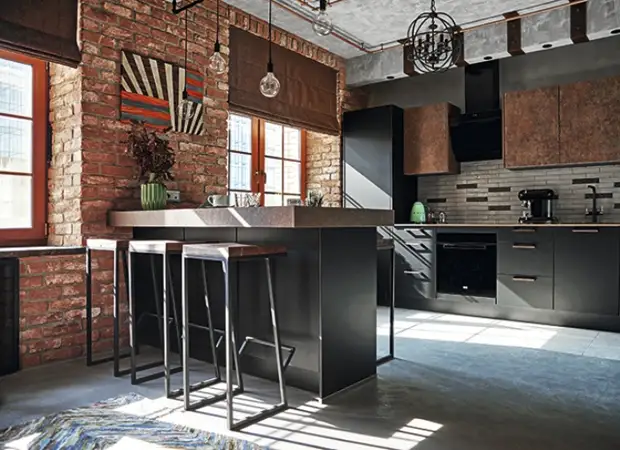 Кухня и гостиная. Кухня и гостиная.