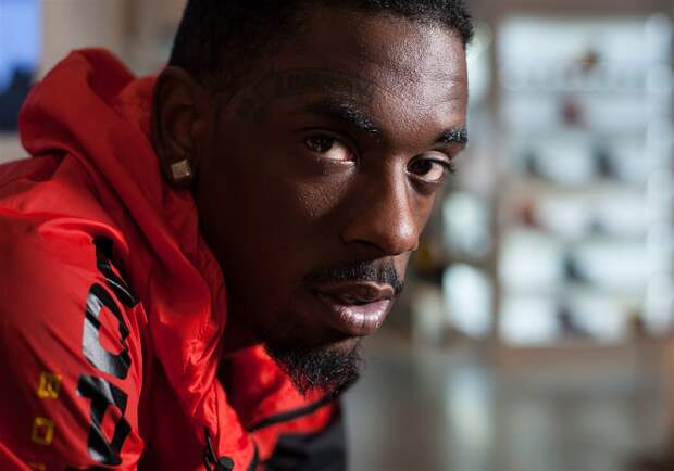 Hill District-native and hip-hop artist Jimmy Wopo at Social Status in downtown Pittsburgh on Monday, Feb. 27, 2017.