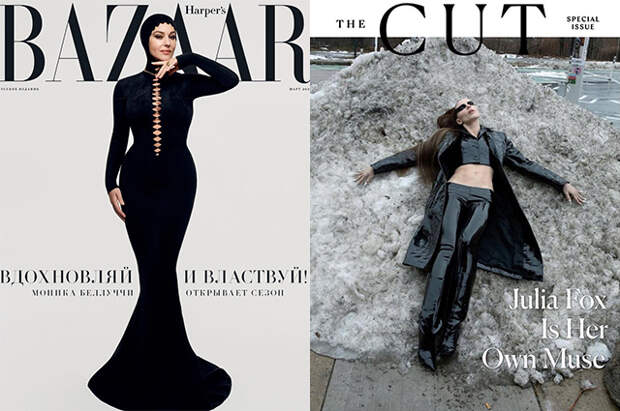 Битва обложек. Harper's Bazaar против The Cut