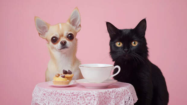 Королевский завтрак: почему кошке можно давать креветки, но нельзя собачий корм