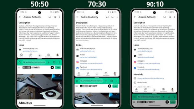 В Android 16 появится соотношение экрана 90:10 для более удобной работы с приложениями