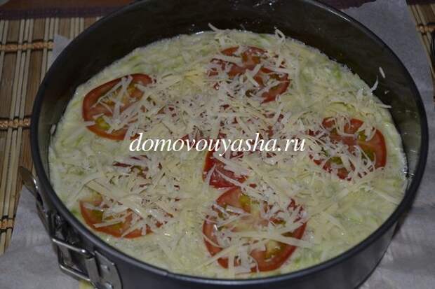 Запеканка из кабачков с помидорами и сыром в духовке