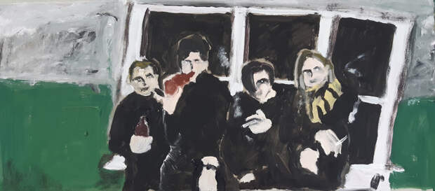 Фрагмент инсталляции «Черный обелиск», Леонид Харламов, 2020