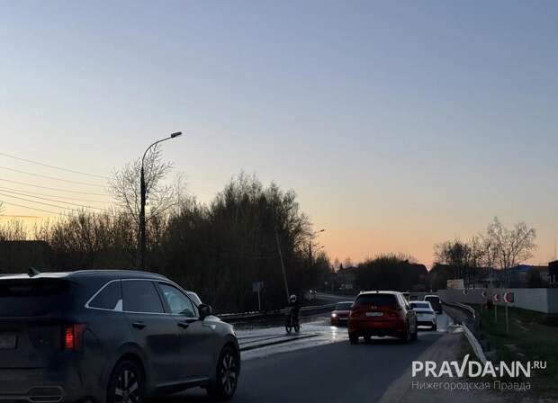 Скорость на участке трассы М‑7 в районе сельского поселка Ждановский снизили