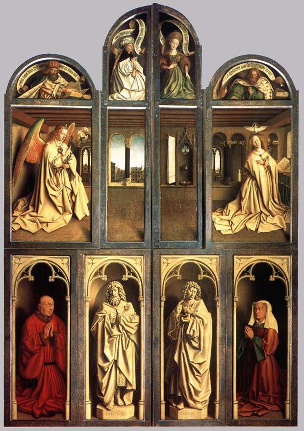 Ян ван Эйк - Eyck Jan van The Ghent Altarpiece (wings closed)