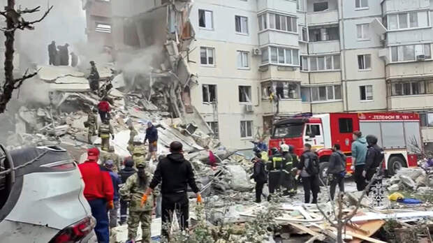 Спасатели в Белгороде дважды прерывали работы из-за опасности ракетного обстрела
