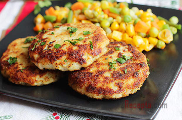 Куриные котлеты с капустой