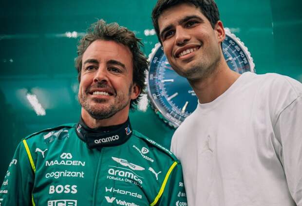 Карлос Алькарас посетил тесты Формулы 1 в Бахрейне