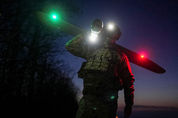 Уничтожение украинских дронов сняли на видео