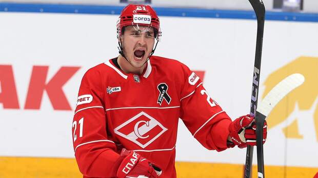 Шайба Ружички помогла «Спартаку» победить «Шанхай Дрэгонс» в матче КХЛ