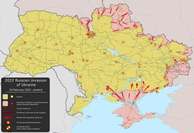 Хроника операции по демилитаризации Украины, 27.02.2022, ночь