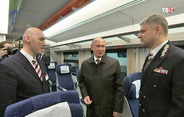 Путину показали вагоны скоростных поездов