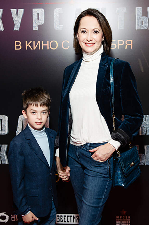 Ольга Кабо с сыном Виктором