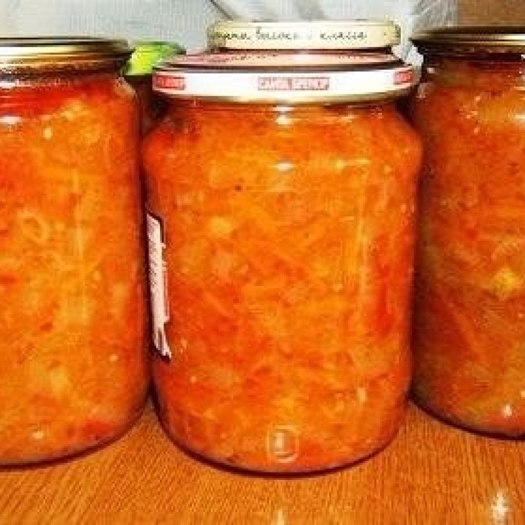 САЛАТ ИЗ КАБАЧКОВ НА ЗИМУ ТОМАТНЫЕ КАБАЧКИ