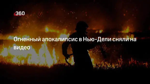 Крупнейшая свалка мира загорелась в Нью-Дели