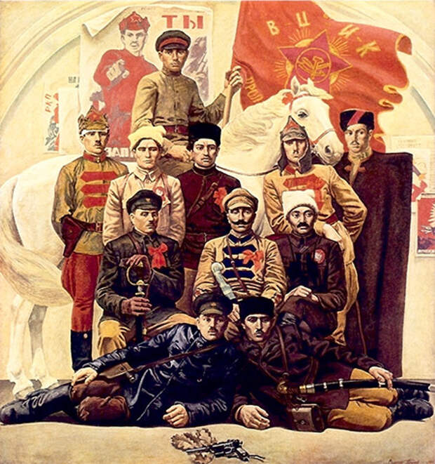 В. Псарев. Красные командиры