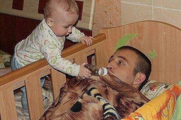 забавный папа игры с папой