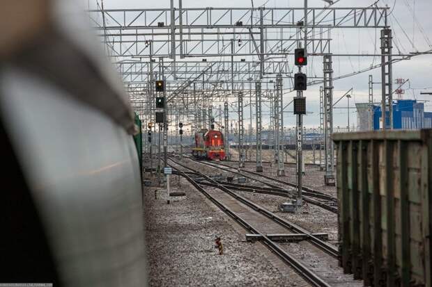 Самая крутая железнодорожная станция России Усть-Луга, железная дорога, поезд, репортаж, ржд, сортировочная горка, техника, транспорт