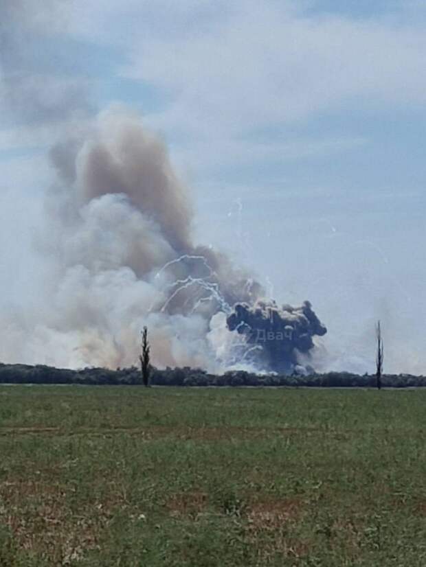 Взрывы на аэродроме в Новофедоровке