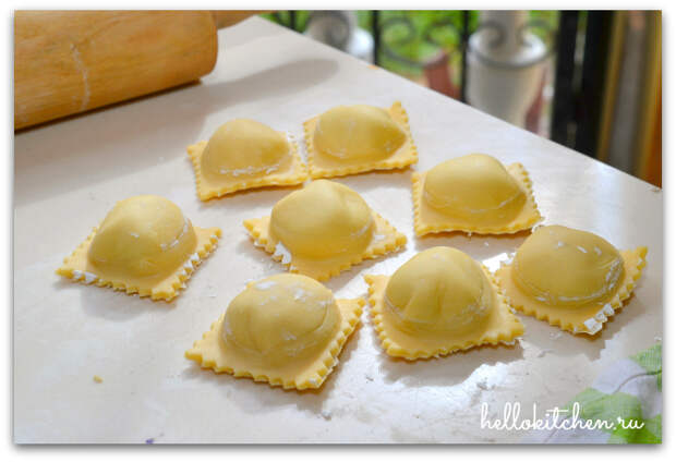 19 Равиоли с куриным фаршем