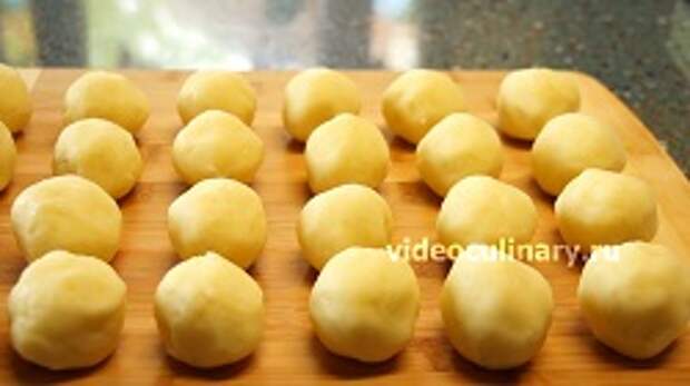 пошаговый фото-рецепт и видео рецепт Картофельные крокеты с орехами