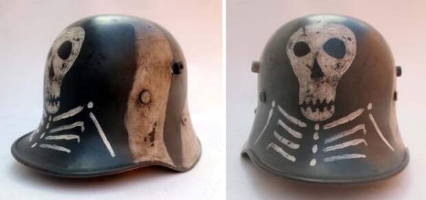 Рогатые шлемы вермахта: крепление было нужно для дополнительной защиты