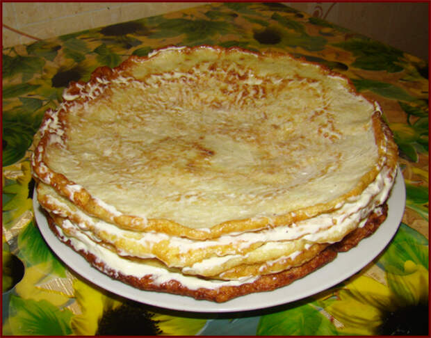 Закусочный кабачковый торт Закусочный кабачковый торт