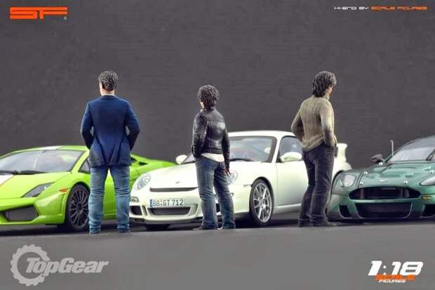 Ведущие Top Gear в масштабе 1:18 фигурки, top gear, авто
