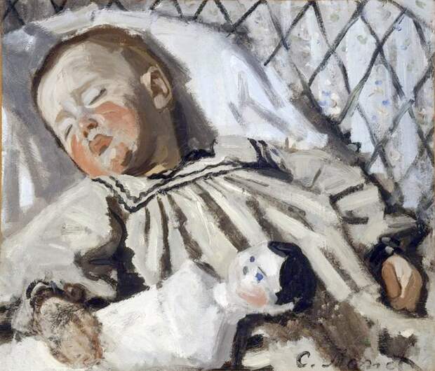 Claude Monet: "Jean Monet Sleeping", 1867-68
