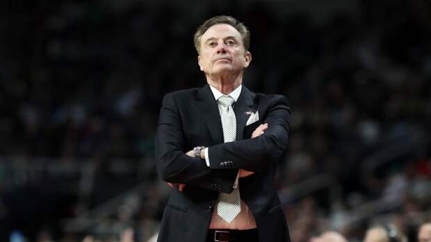 Coach Rick Pitino prowls the sideline