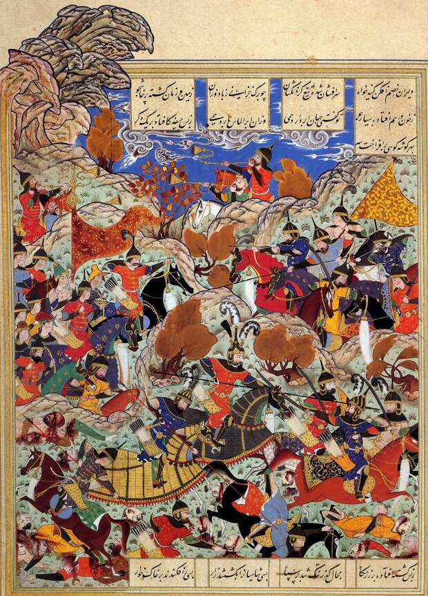 Тимур побеждает мамлюкского султана Насир ад-Дин Фараджа из Египта. Фото © Wikipedia
