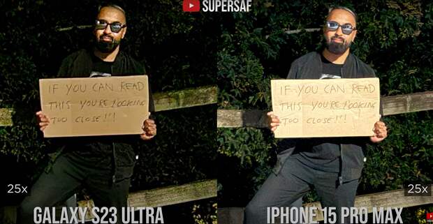 Когда 5-кратный зум iPhone 15 Pro Max лучше 10-кратного зума Samsung Galaxy S23 Ultra. Apple объяснила, почему выбрано такое значение