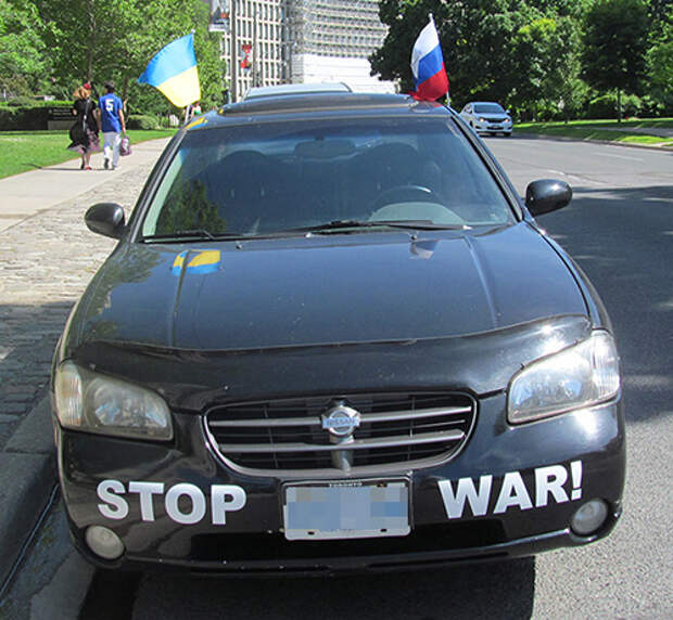 Автомобиль одного из участников митинга