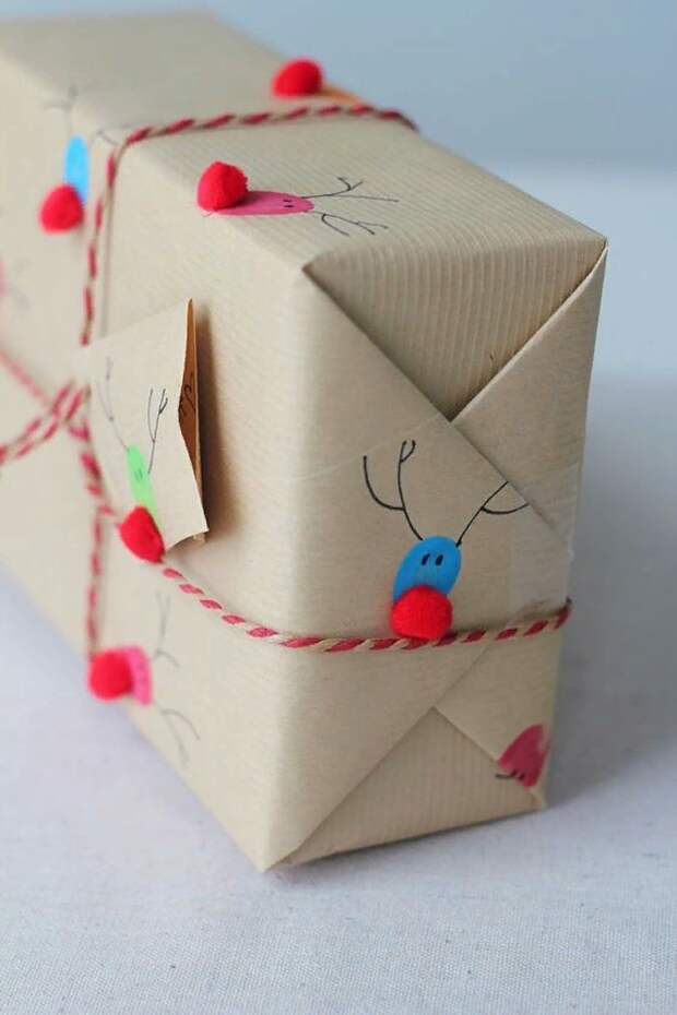 Идеи новогоднего оформления подарков и открыток. Просто, доступно и празднично!