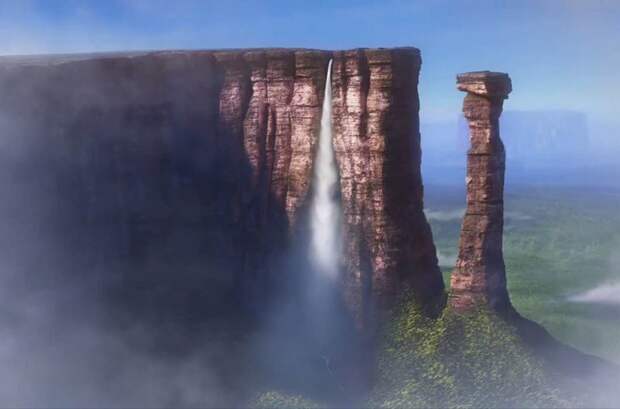 Райский водопад, «Вверх» / Ангельский водопад, Венесуэла в мире, достопримечательности, интересно, мультфильм
