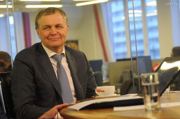 Жидкин Владимир Фёдорович, руководитель департамента развития новых территорий города Москвы в телестудии газеты