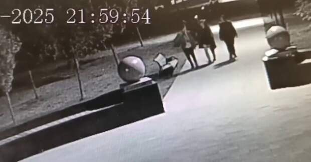 Подростки скинули гранитный шар в парке в Подмосковье