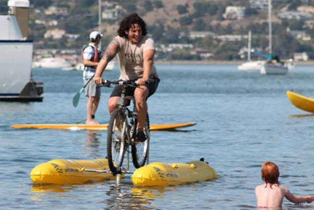 Пересечь Гудзон на водном велосипеде? Не вопрос!