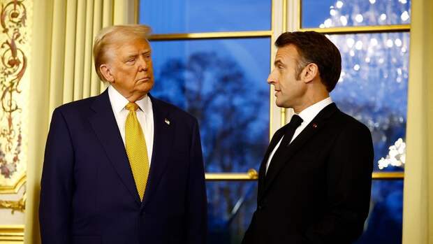 На Западе заявили, что Макрон поспорил с Трампом из-за России