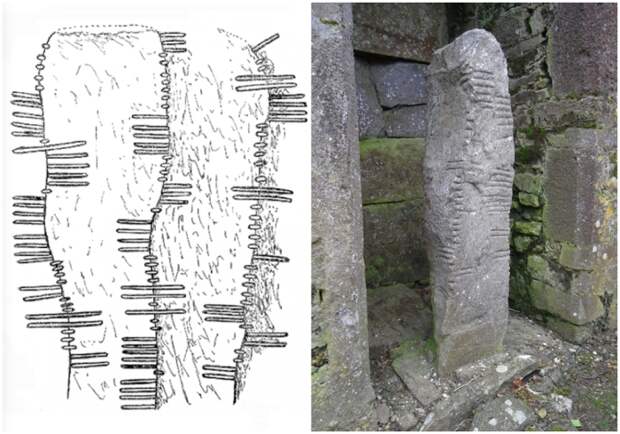 Камень Огама, найденный в Ардморе.