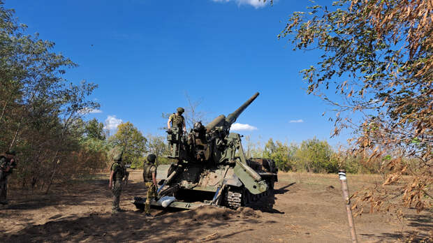 Артиллеристы громят позиции ВСУ на красноармейском направлении. Лучшее видео из зоны СВО