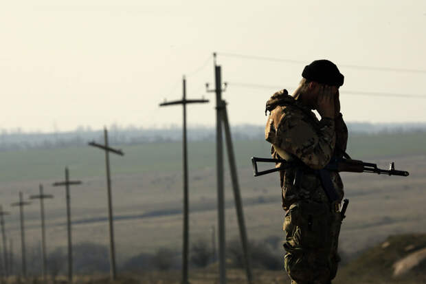 Марочко: украинские бойцы с оружием бежали с позиций у донецкого поселка Ямполь
