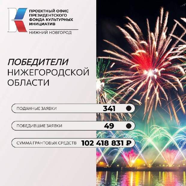 В Нижегородской области 49 проектов стали победителями грантового конкурса ПФКИ