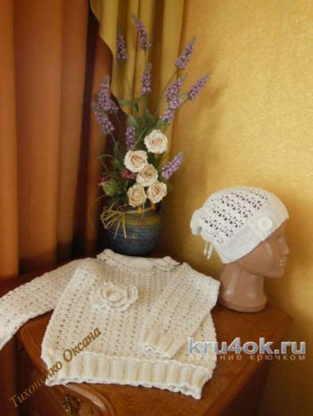Вязание крючком шапочек для малышей