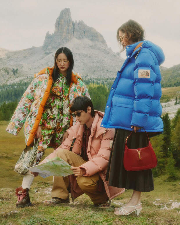 Рекламная кампания Gucci x The North Face