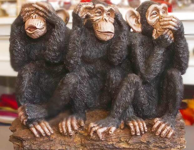 Что на самом деле хотят сказать три мудрые обезьяны